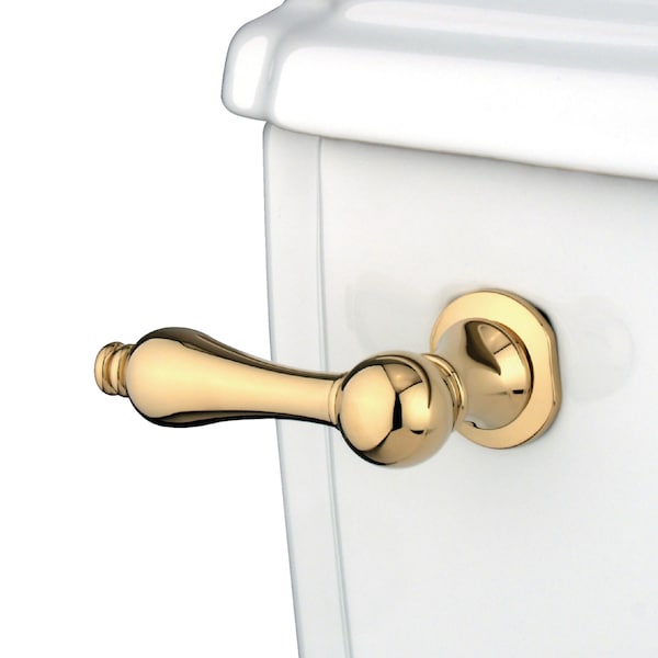 Victorian Toilet Tank Lever, Polished Brass